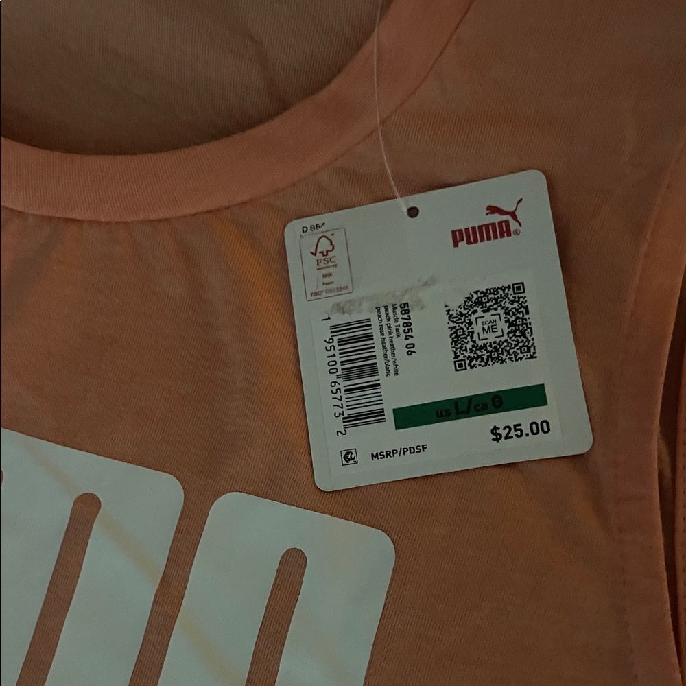 Puma Coral Sleeveless Top - Picture 2 of 3